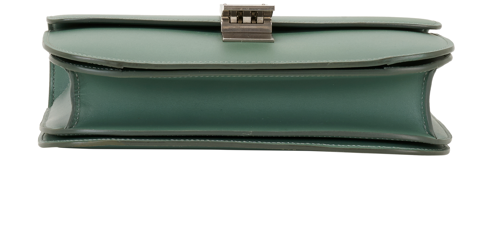 Medium Classic Box Shoulder Bag, &pound;1,300, Handbags, Green, Leather, Top view